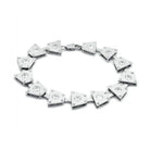 Women's Bracelets - LO2003 - Matte Rhodium & Rhodium Brass - VacationGrabs