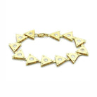 Women's Bracelets - LO2012 - Matte Gold & Gold Brass - VacationGrabs