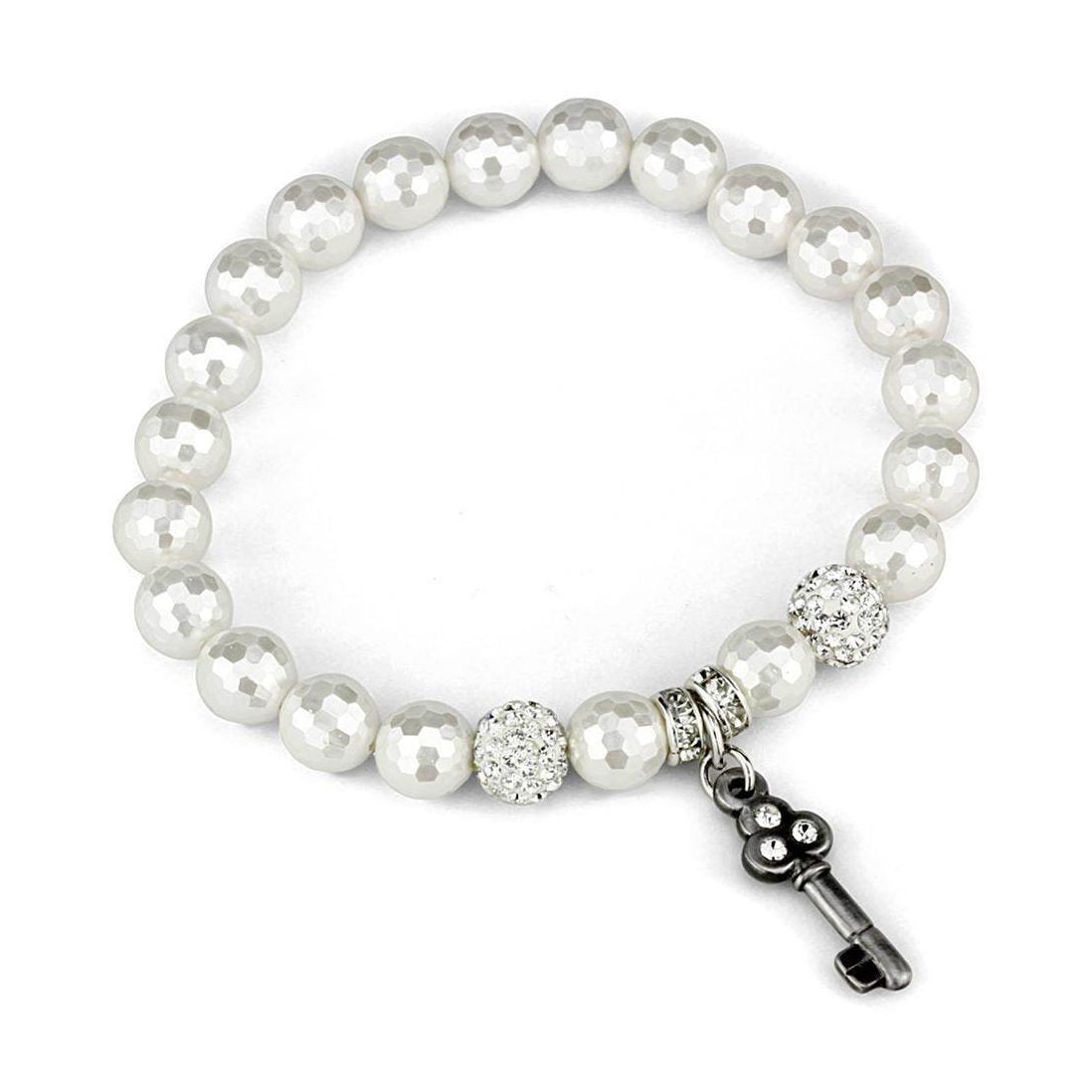 Women's Bracelets - LO3797 - Antique Silver Brass Bracelet - VacationGrabs