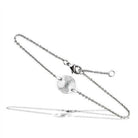 Women's Bracelets Style No. 3W066 - Rhodium Brass Bracelet - VacationGrabs