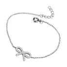 Women's Bracelets Style No. 3W712 - Rhodium Brass Bracelet - VacationGrabs