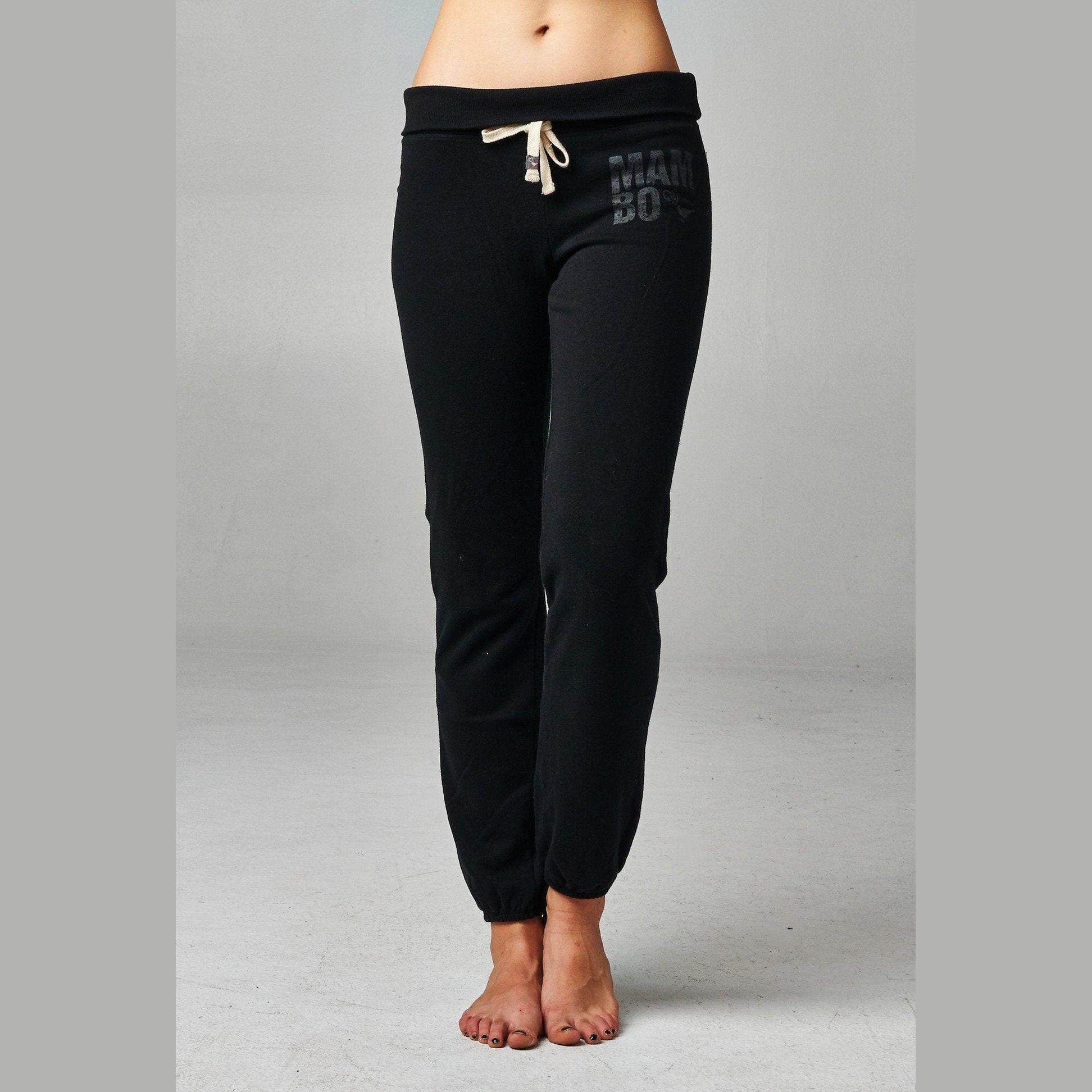 Women's Fold-over Waistband French Terry Screened - VacationGrabs