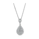 Women's Jewelry Style No. 3W720 - Rhodium Brass Necklace - VacationGrabs
