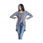 Women's Lace Up Wrap Long Sleeve Top - VacationGrabs