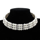 Women's LO1609 - Rhodium Brass Necklace with Synthetic - VacationGrabs