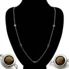 Women's LO1929 - Imitation Rhodium Brass Necklace with - VacationGrabs