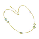 Women's LO2703 - Gold Brass Necklace with Synthetic - VacationGrabs