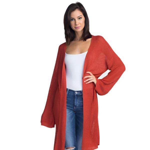 Women's Long Knit Thin Cardigan - VacationGrabs