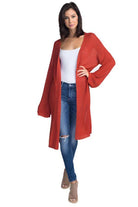 Women's Long Knit Thin Cardigan - VacationGrabs