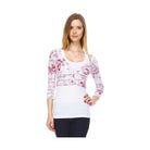 Women's Printed Jersey Crop Cardigan with Attached Tank - VacationGrabs