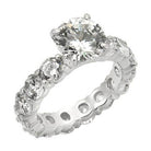 Women's Rings - LOS244 - Rhodium 925 Sterling Silver Ring - VacationGrabs