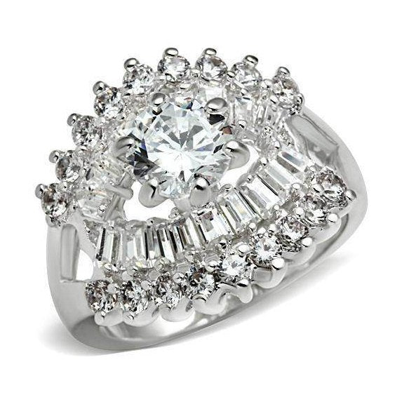 Women's Rings - SS017 - Silver 925 Sterling Silver Ring - VacationGrabs