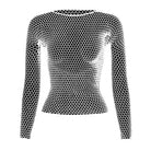 VacationGrabs womens fishnet top with long sleeves and a stylish design for versatile outfits