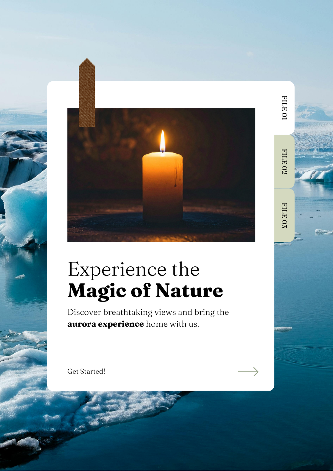 Iceland aurora borealis northern lights reflecting in glacier lagoon with icebergs at night