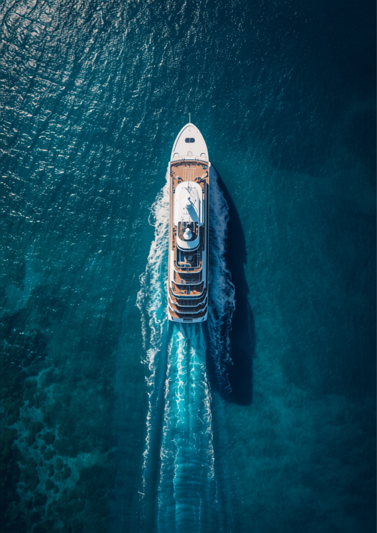 Large luxury cruise ship sailing through turquoise Caribbean waters near a tropical island