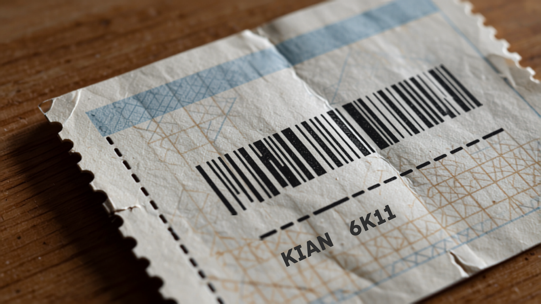 Close-up of a boarding pass and airline ticket stub