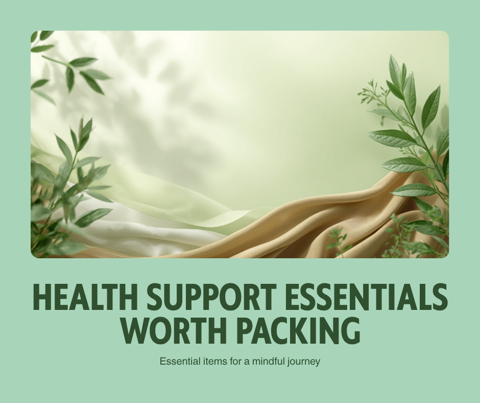 Health Support Essentials Worth Packing for Your Next Trip
