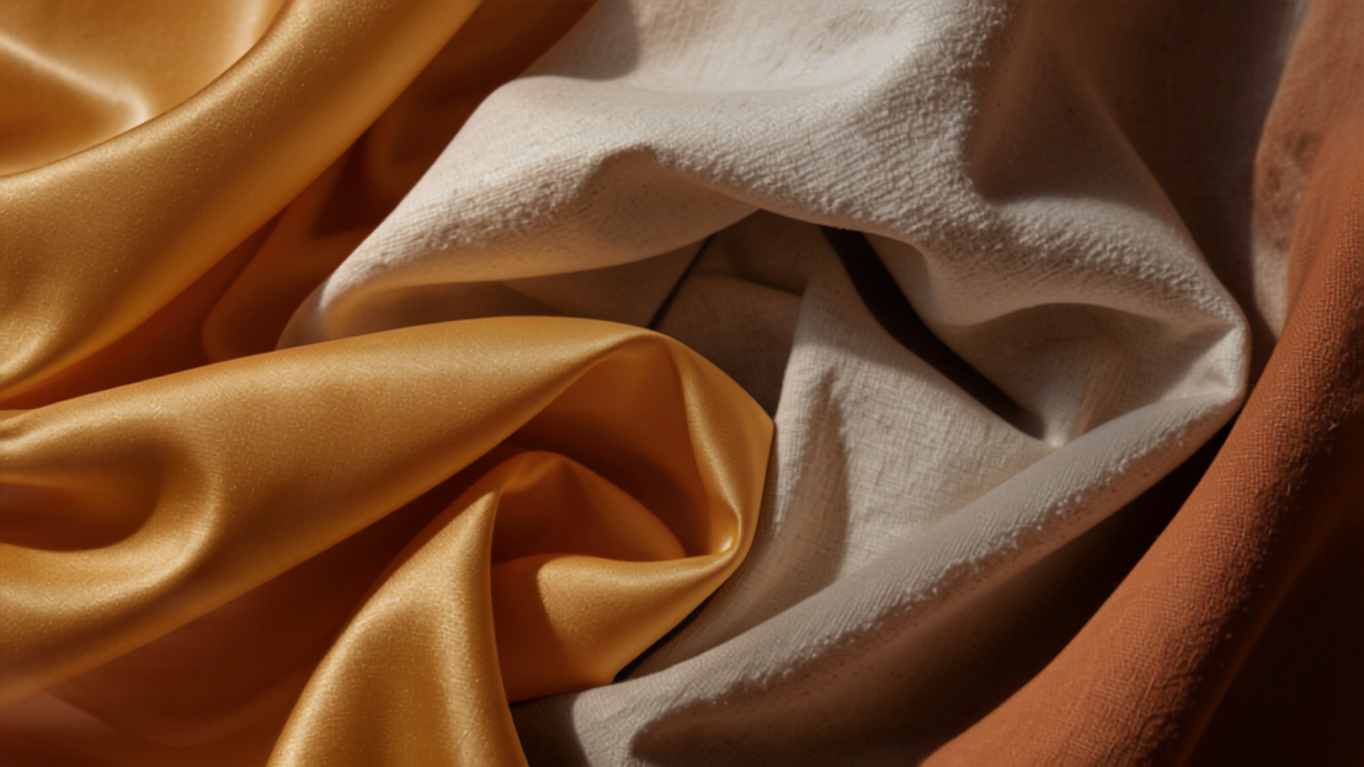 Vivid sunshine yellow fabric in dramatic folds representing 2026's brightest color trend