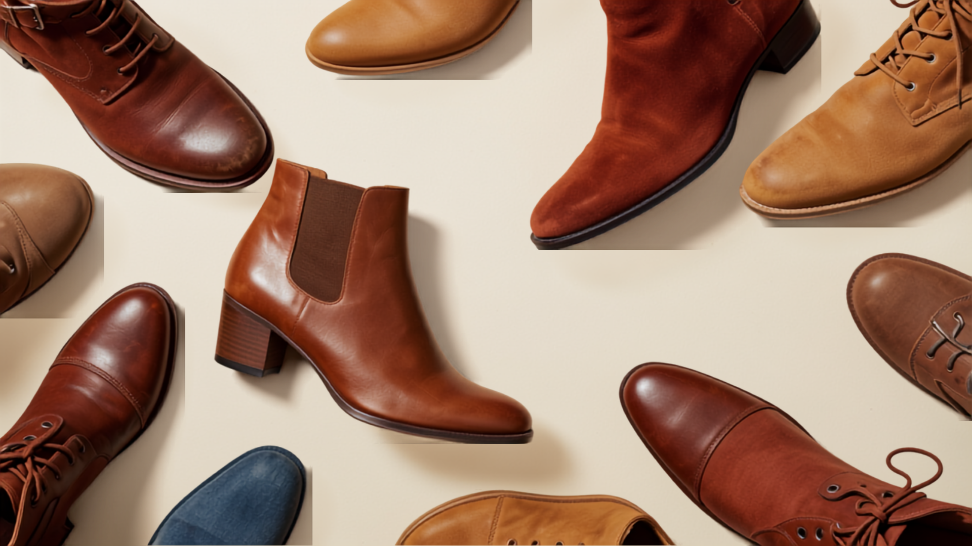 Fall boots and heeled shoes in rich autumn leather tones representing 2026 fall winter shoe trends