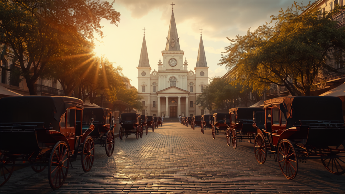 Jackson Square and St. Louis Cathedral in the French Quarter of New Orleans