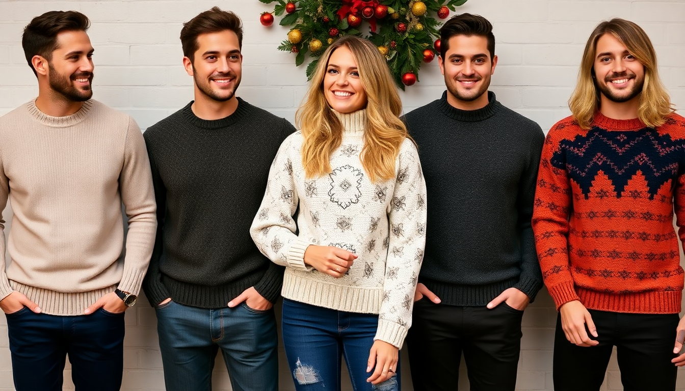 Men and Women Stylish Sweaters for Thanksgiving Get Togethers
