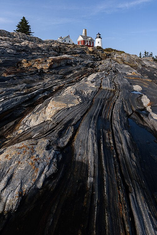Pemaquid Point Lighthouse on the rocky Maine coast