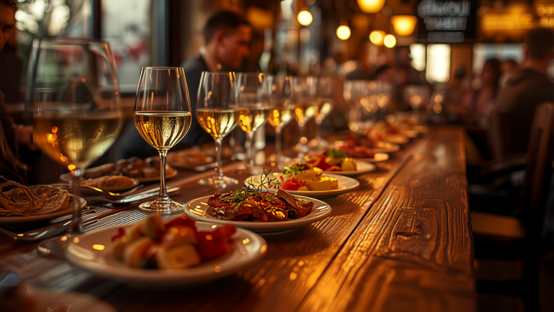 San Sebastian pintxos bar with Basque tapas and wine