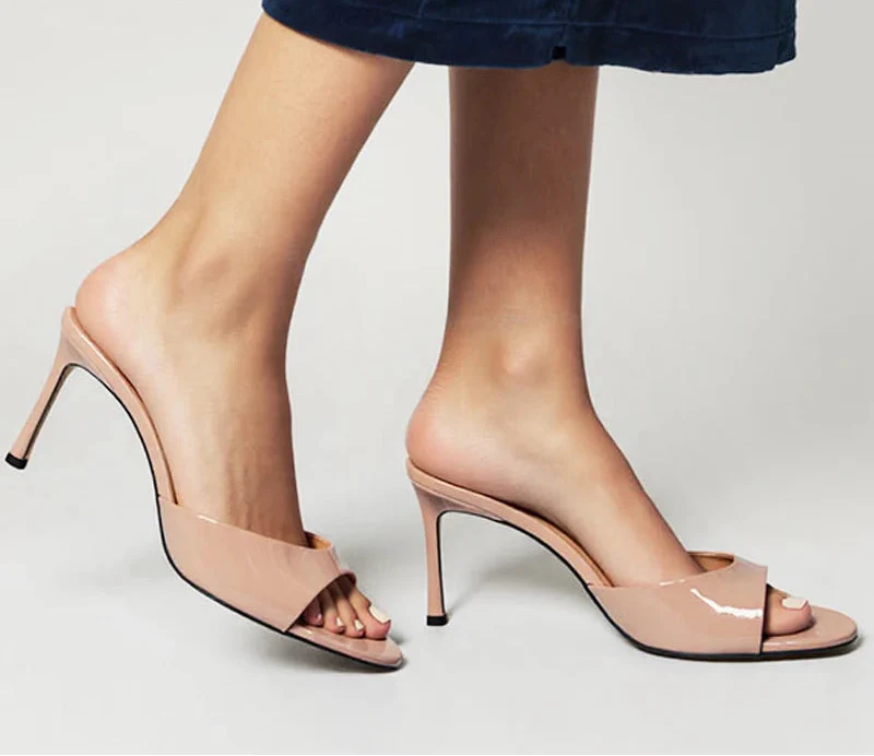 Stylish women's fashion footwear online featuring elegant high-heeled suede ankle boots