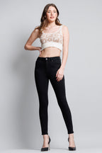 High Rise Ankle Skinny Jeans