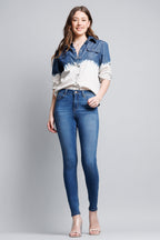 High Rise Classic Ankle Skinny Jeans
