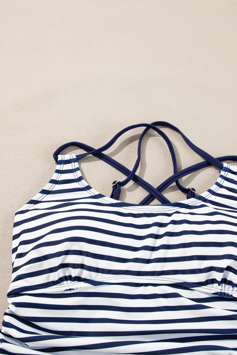Haut de tankini colorblock et ensemble bikini taille haute