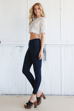 High Rise Ankle Skinny Jeans