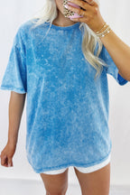 Mineral Wash Oversize Short Sleeve T-Shirt