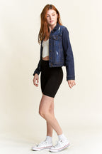 Destructed Regular Fit Denim Jacket