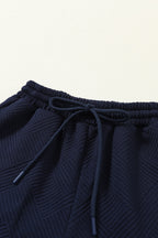 Textured Top and Pants Set