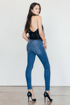 Destructed Ankle Skinny Jeans