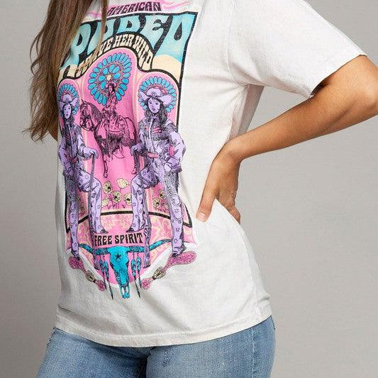 Women's Shirts - T-Shirts American Rodeo Graphic Tshirt