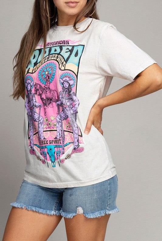 Women's Shirts - T-Shirts American Rodeo Graphic Tshirt