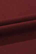 Solid Tied High-Waist Pleated Sweatpants
