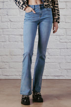 High Rise 5 Pockets Bootcut Jeans