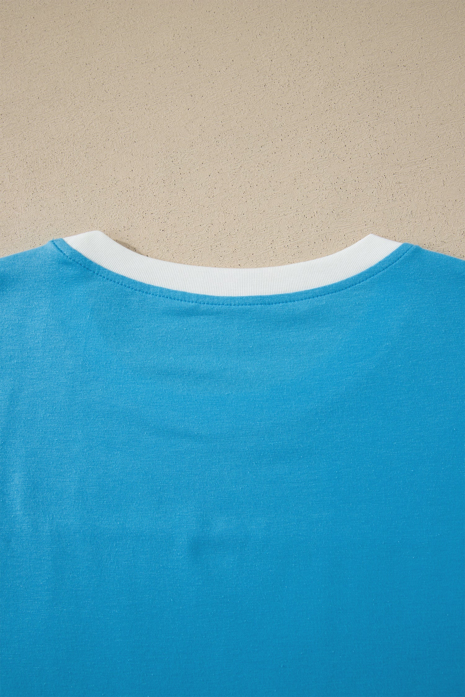July 4th Flag Stripe Patchwork Colorblock T-Shirt
