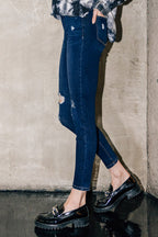 Destructed Ankle Skinny Jeans