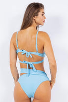 Women's Swimwear - 2PC Two Piece Wrapping With Multi O Ring Bikini