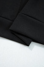 Solid Quarter-Zip Top and Drawstring Pants Set