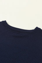 Textured Top and Pants Set