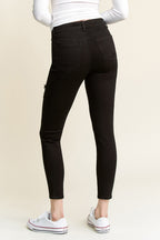 High Rise Destructed Skinny Jeans