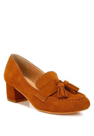 Aloha Tassels Detail Genuine Suede Loafers - VacationGrabs