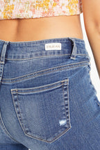 Mid Rise 5 Pocket Ankle Skinny Jeans