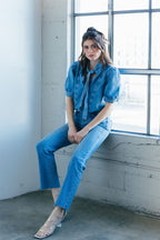 Mid Rise Classic Straight Jeans