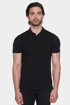 The Mercerized Cotton Polo (Black)